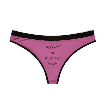 Pink "Property of President Trump" Thong