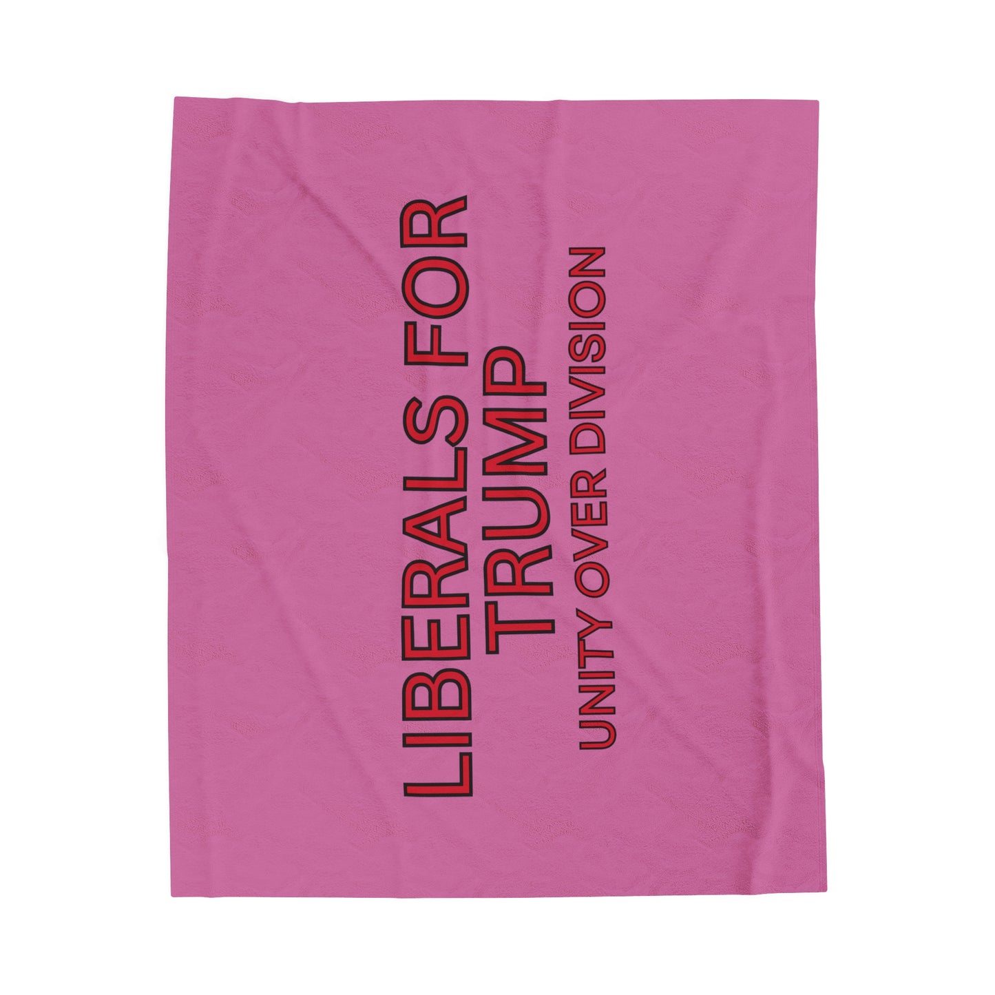 "Liberals for Trump: Unity Over Division" Plush Blanket