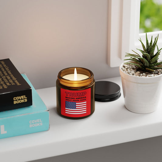 "Making America Great Again, Again" Scented Candle – Amber Jar