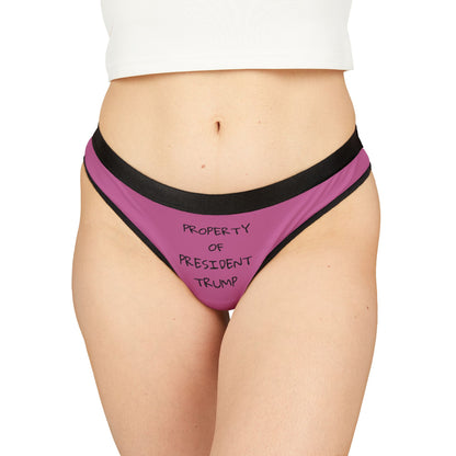 Pink "Property of President Trump" Thong